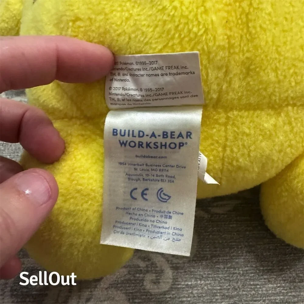 Build-A-Bear Pokémon Pikachu Plush Toy Medium 14-24